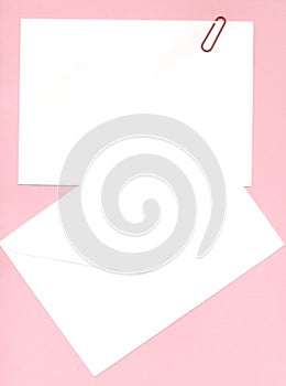 Notepaper and envelope