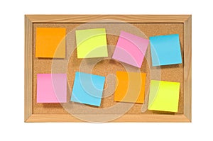 Notes on a bulletin board