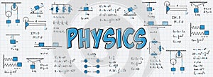 Notes on exercises, formulas and equations of physics, uniform rectilinear motion, statics, electromagnetism, electrical circuits