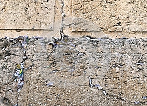 Notes to God in the Kotel photo