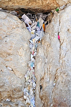 Notes to God at the Wailing Wall