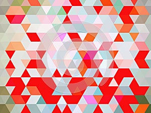 A noteworthy delightful pattern of geometric illustration of colorful squares