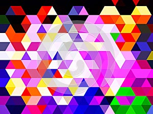 A noteworthy graphical design of colorful cute pattern of squares photo