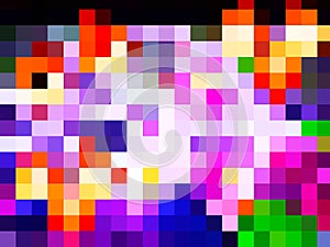 A noteworthy pretty illustration of charming colorful geometric pattern of rectangles photo