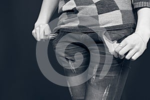 Nothing in her pockets