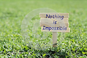 Nothing is impossible photo