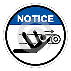 Notice Nip Hazard Symbol Sign, Vector Illustration, Isolate On White Background Label .EPS10 photo