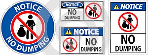 Notice No Dumping Sign