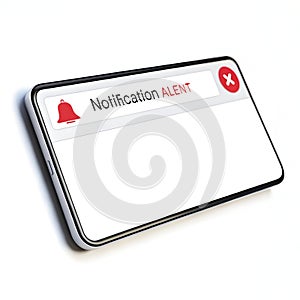 Notification alert blank text box photo
