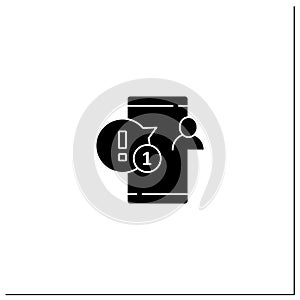 Notification glyph icon