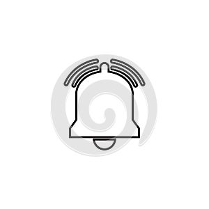 Notification bell icon vector illustration