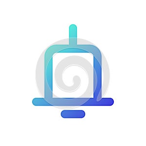 Notification pixel perfect gradient linear ui icon