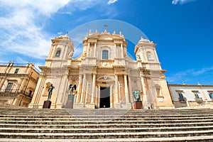 The Noto Cathedral in Sicily, Italy