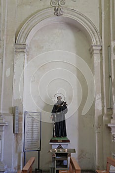 Noto â€“ Statua di San Francesco nella chiesa di San Francesco