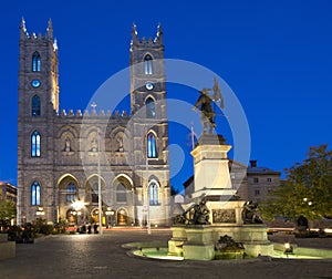 Notre-Dame Basilica at night, Montreal