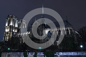 Notre Dame Cathederal at Night