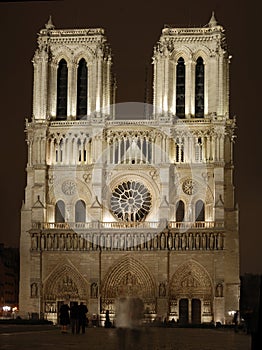 Notre Dame Cathedral at Night