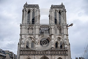 Notre Dame Cathedral ourdoor - Paris France photo