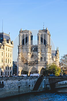 Notre Dame Cathedral in Paris, France