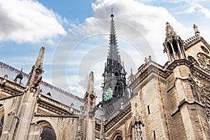 Notre Dame Cathedral wooden spire