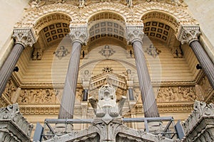 Notre dame de fourviere, Lyon, France