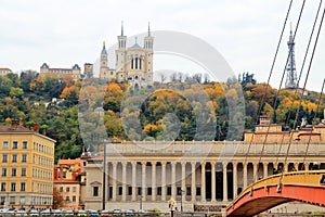 Notre Dame de fourviere, Lyon old town, France