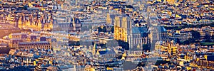 Notre Dame de Paris cathedral, France. Notre Dame de Paris Cathedral, most beautiful Cathedral in Paris. Picturesque sunset over