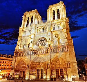 Notre Dame de Paris Cathedral.Paris. France. photo