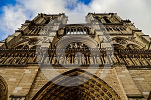 Notre Dame de paris Church cathedral, Photo image a Beautiful panoramic view of Paris Metropolitan City