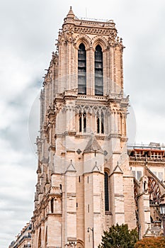 The Notre Dame de Paris is a medieval Catholic cathedral in Paris, France