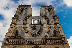 Notre Dame DE Paris in Paris of French photo