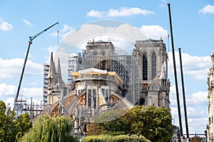 Notre-Dame de Paris under construction