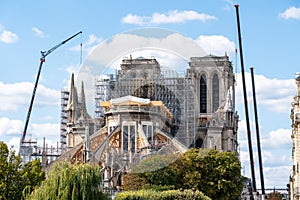 Notre-Dame de Paris under construction photo