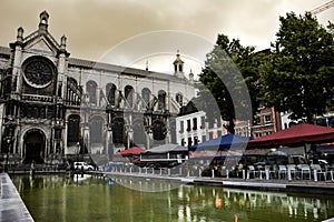 Notre-Dame du Sablon Church in Brussels, Belgium