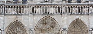 Notre Dame Entrance Sculpture photo