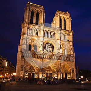 Notre Dame at night, Paris