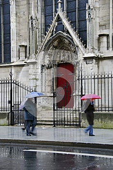 Notre Dame, red side door