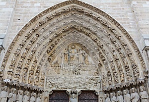 Notre Dame Tympanum and Archivolts photo