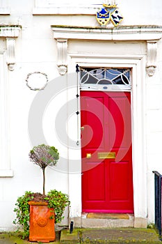 notting hill area in london antique wall door