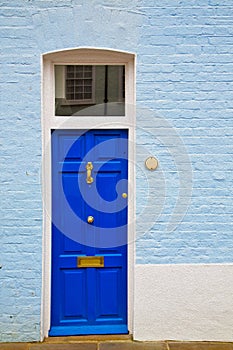 notting hill in london england olod suburban and antique wall do