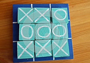 Noughts and crosses game for two
