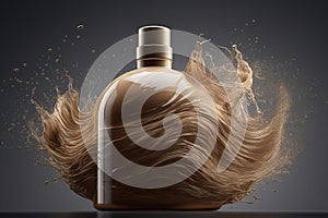 Nourish hair of shampoo , created with Generative AI technology