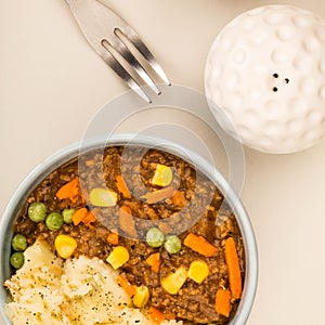 Nourishing Cottage Pie Meal In A Bowl