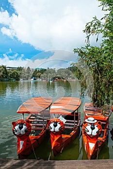 Boating in Burnham Park Reservation, Baguio, Phillippines
