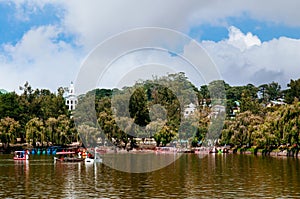 Boating in Burnham Park Reservation, Baguio, Phillippines