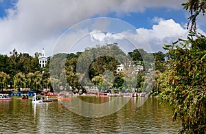 Boating in Burnham Park Reservation, Baguio, Phillippines