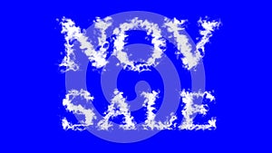 Nov Sale cloud text effect blue isolated background photo