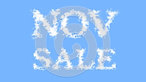 Nov Sale cloud text effect sky isolated background photo