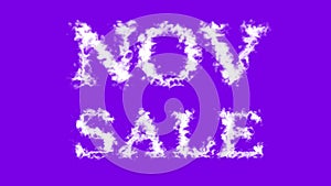 Nov Sale cloud text effect violet isolated background photo
