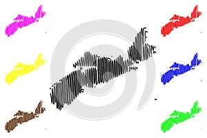 Nova Scotia Canada map vector